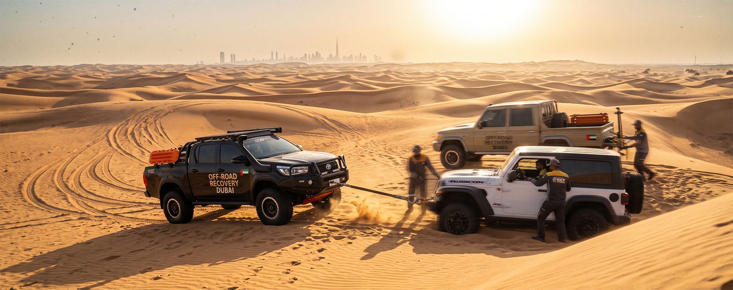 Professional 4x4 Recovery Service Dubai Desert